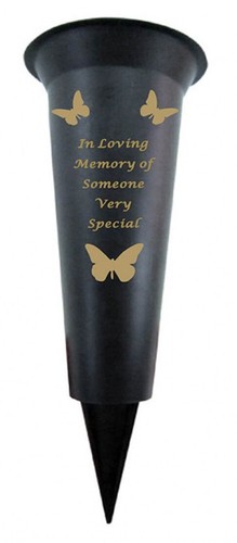 Grave Vase Memorial Flower Holder Pot Spike Crem Graveside Plastic Loving Memory - Picture 22 of 26