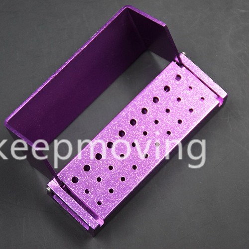 Dental FG RA Bur Burs Holder Block Disinfection Box Autoclave 30 Holes Colorful - Foto 33 di 46