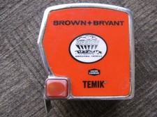Arvin Ca - BROWN + BRYANT - Bakersfield - 12' Tape Measure Vintage - Made in USA