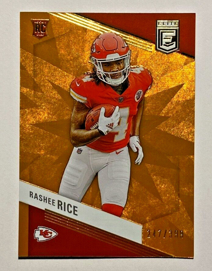 2023 Donruss Elite #127 RASHEE RICE RC Orange /399 CHIEFS