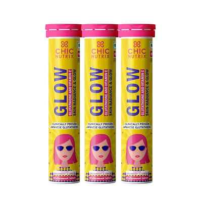 Chicnutrix Glow- 20x3 Effervescent Tablets| Japanese Glutathione Antioxidants