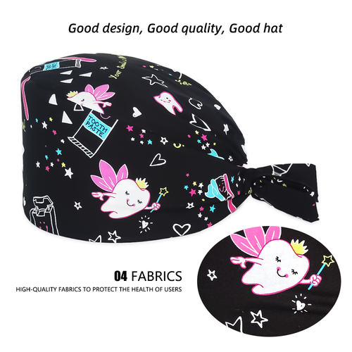 women's teeth printed Dental scrub Cap Dentist Working hat surgical caps Unisex - Picture 7 of 8