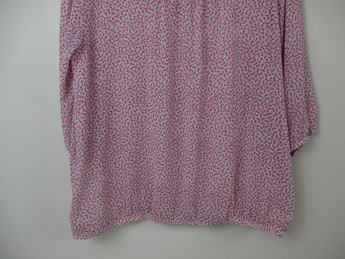 NEU Torrid Shirt Damen 1 US 1X Plus weiß rosa Oberteil Freizeit 3/4-Arm Damen - Bild 12 von 12