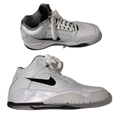 Nike Air Flight Lite 2 Mid White/Black Mens Size 10.5 DJ2518-100