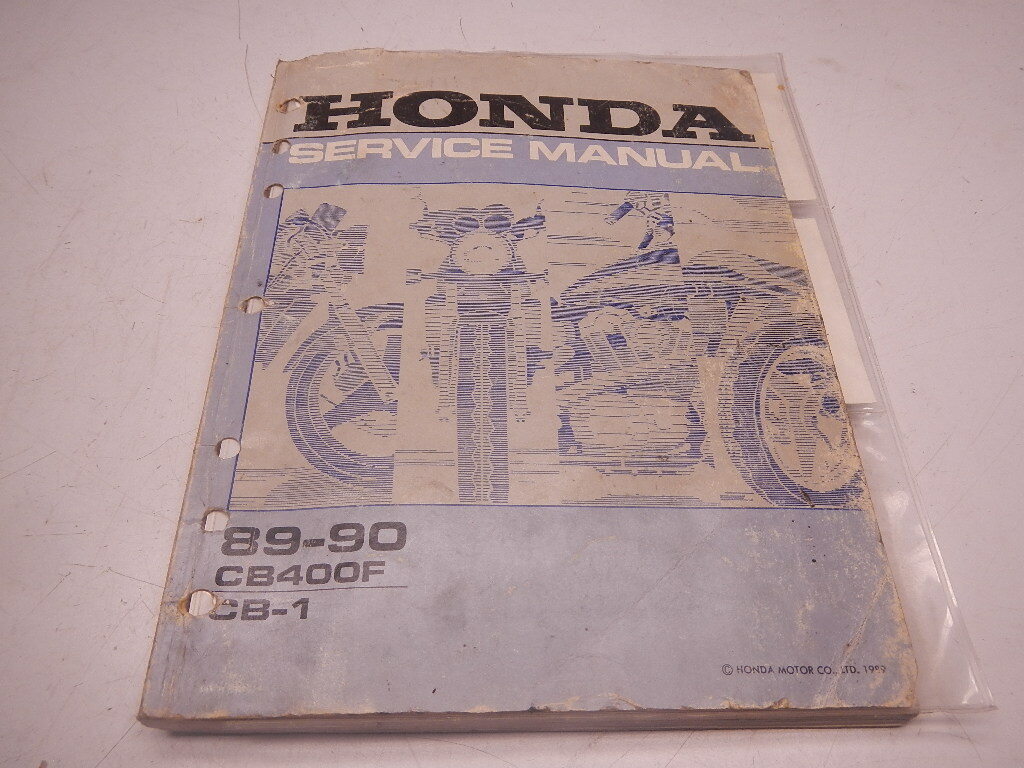 1989-1990 Honda CB400F CB-1 Service Manual CB400 F CB 400