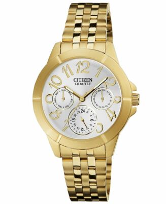 Citizen Women\'s Gold Tone Stainless Steel Bracelet Watch 35mm ED8102-56A Citizen Women main image 4