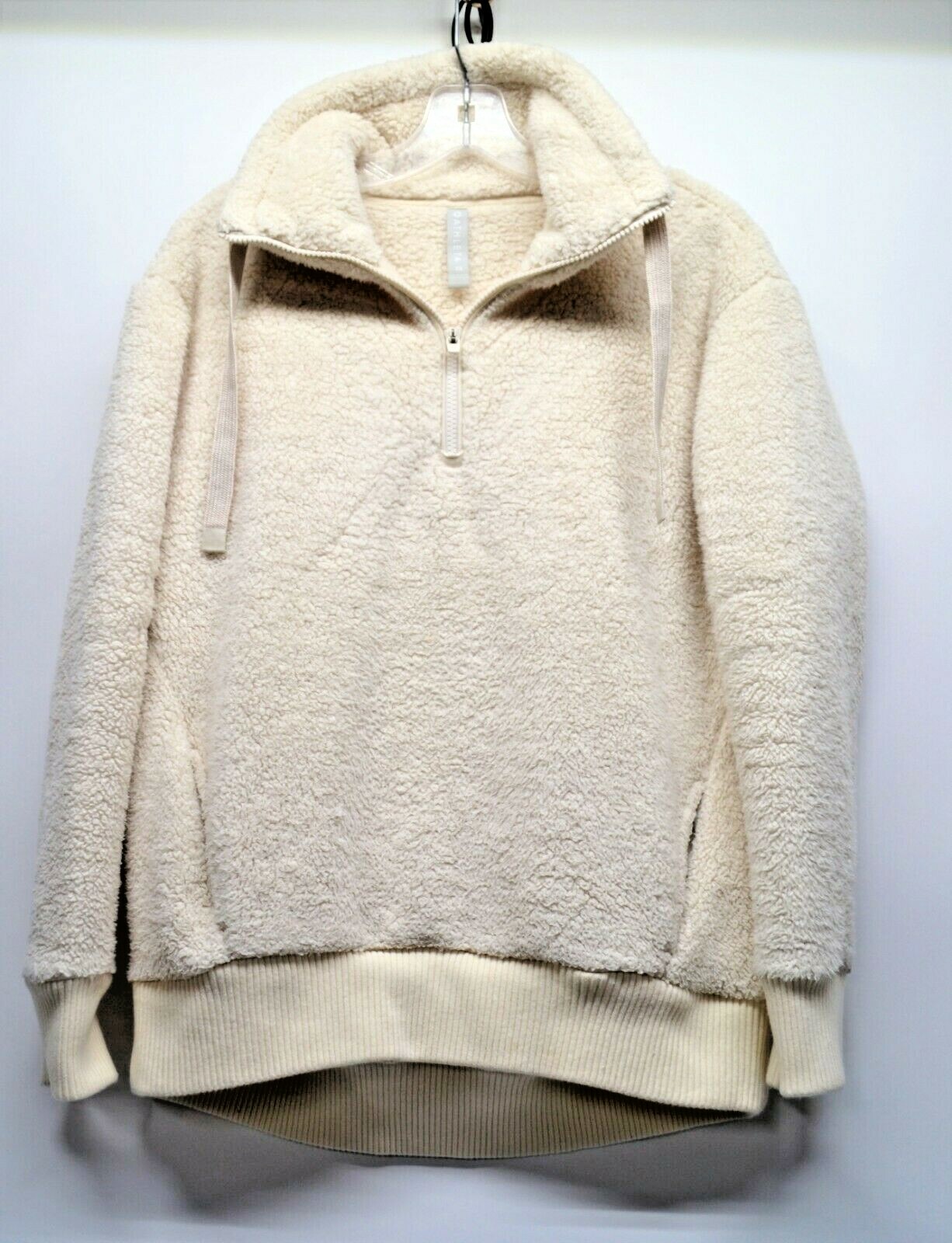 Zip Sherpa Pullover Sweatshirt (G4) | eBay