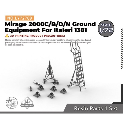 1/72 Model Upgrade Parts Mirage 2000C/B/D/N Ground Equipment For Italeri 1381 - 第 1/3 張圖片
