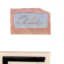 Charles Wood 1st Viscount Halifax (1800-1885) Signed Clip /Autographed Statesman