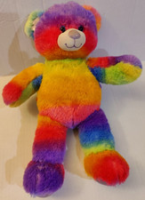Build A Bear Workshop Rainbow Tie Dye Teddy Bear Plush