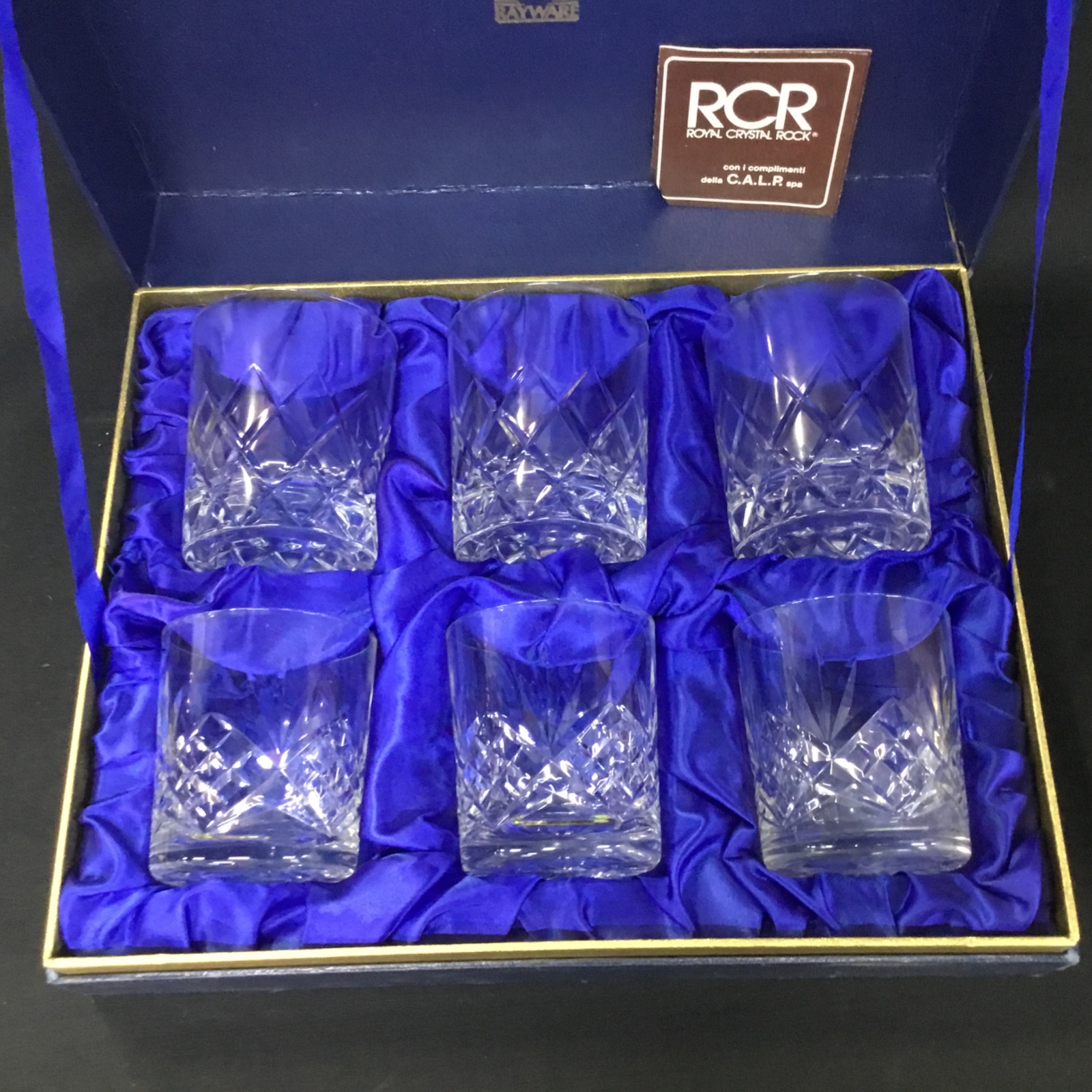 Set of Six Royal Sefton Clear Crystal Tumbler Glass's by Rayware 9.5 cm(90) 402 eBay