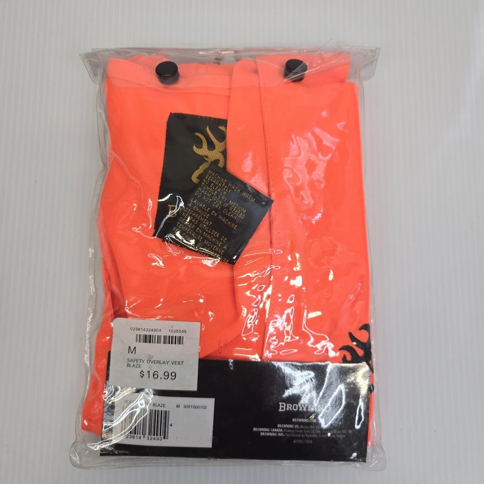 Browning Safety Blaze Overlay Hunting Vest Medium - Image 2 of 2