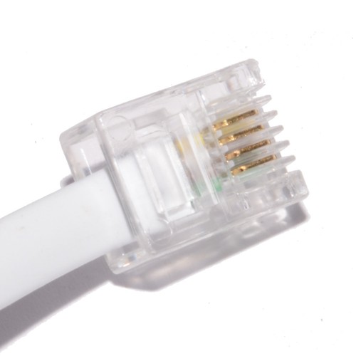 2M ADSL Internet Banda Ancha RJ11A RJ-11 Cable 2 Metros de Largo Blanco DSL | eBay