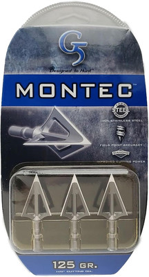 Montec Archery Hunting Durable Sharp Fixed Blades Steel 1-Piece Construction Scr