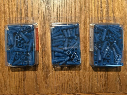 Midwest Fastener Conical Anchors Plastic # 10-12 x 1" 70 Piece Box Set of 3 New - Picture 2 of 2