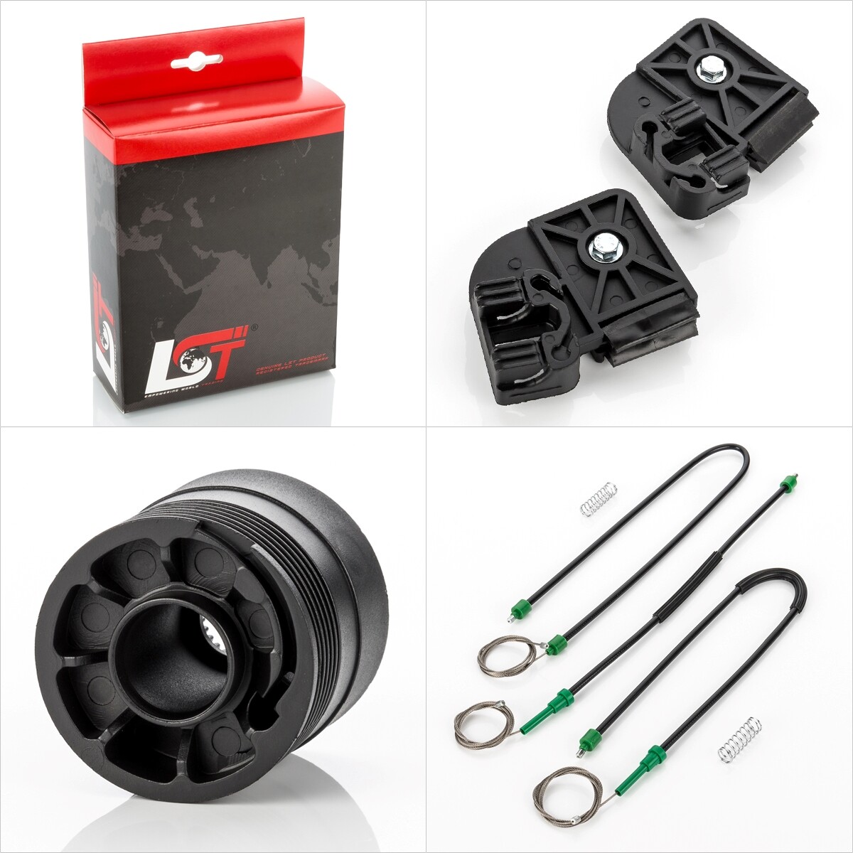 Window Lifter Repair Kit Front Right for VW MULTIVAN TRANSPORTER T5 T6 V VI