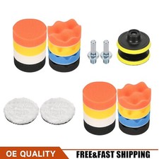 Car Buffing Pads Polishing Sponge Set 22pc 3 Waxing Foam Polisher Kit For Drill