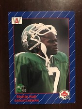 1991 All World CFL #77 - Richie Hall - Saskatchewan Roughriders