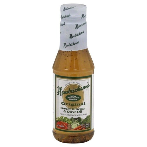 Hendrickson's, Inc Dressing, Fat Free,Sweet Vinegar and Olive Oil, 16