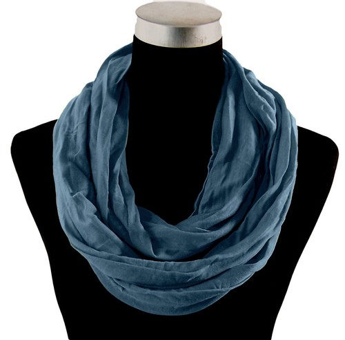 Loop runder Schal Rundschal Tuch Damen Herren Unifarben Baumwolle Schlauch TV22* - Bild 68 von 124