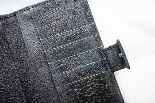 GUCCI Long Wallet GG Canvas Leather Black Auth from japan - Picture 8 of 17