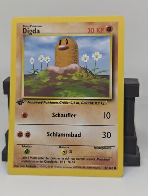 Diglett Pokemon German Base Set 1st Edition (DIGDA) #47 NM | eBay
