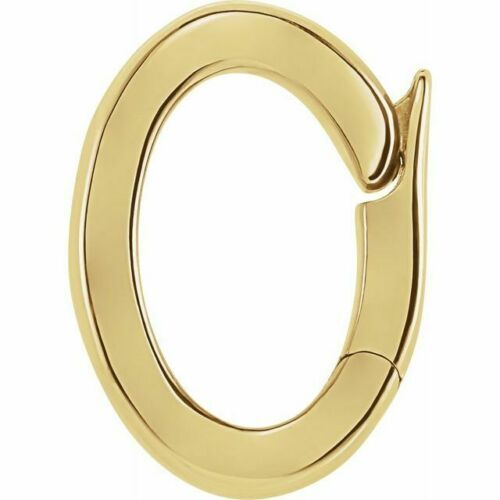 18K Gold Bail Hinge Enhancer Charm Pendant Pearl Necklace Enhancer