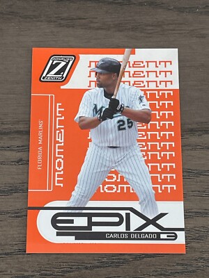 2005 Donruss Zenith Epix Orange Moment Carlos Delgado #E-15 Marlins /250