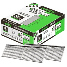 2,500-7,500 Pcs meite 16 GA Finish Brad Nails 7/8" to 2-1/2" Galvanized T Series
