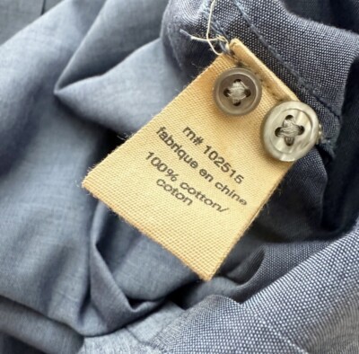 John Varvatos USA Blue Cotton Long Sleeve Button Down XXL | eBay