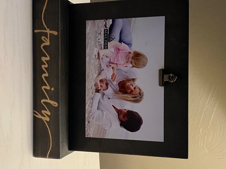 4 x 6 Family Expressions Wood Frame Bronze Clip And Laser Etched Words - Image 2 of 4