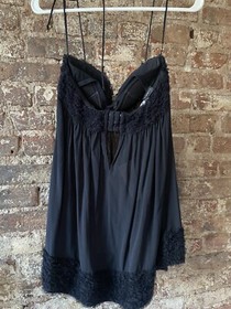 NEW La Perla black babydoll nightgown size 2