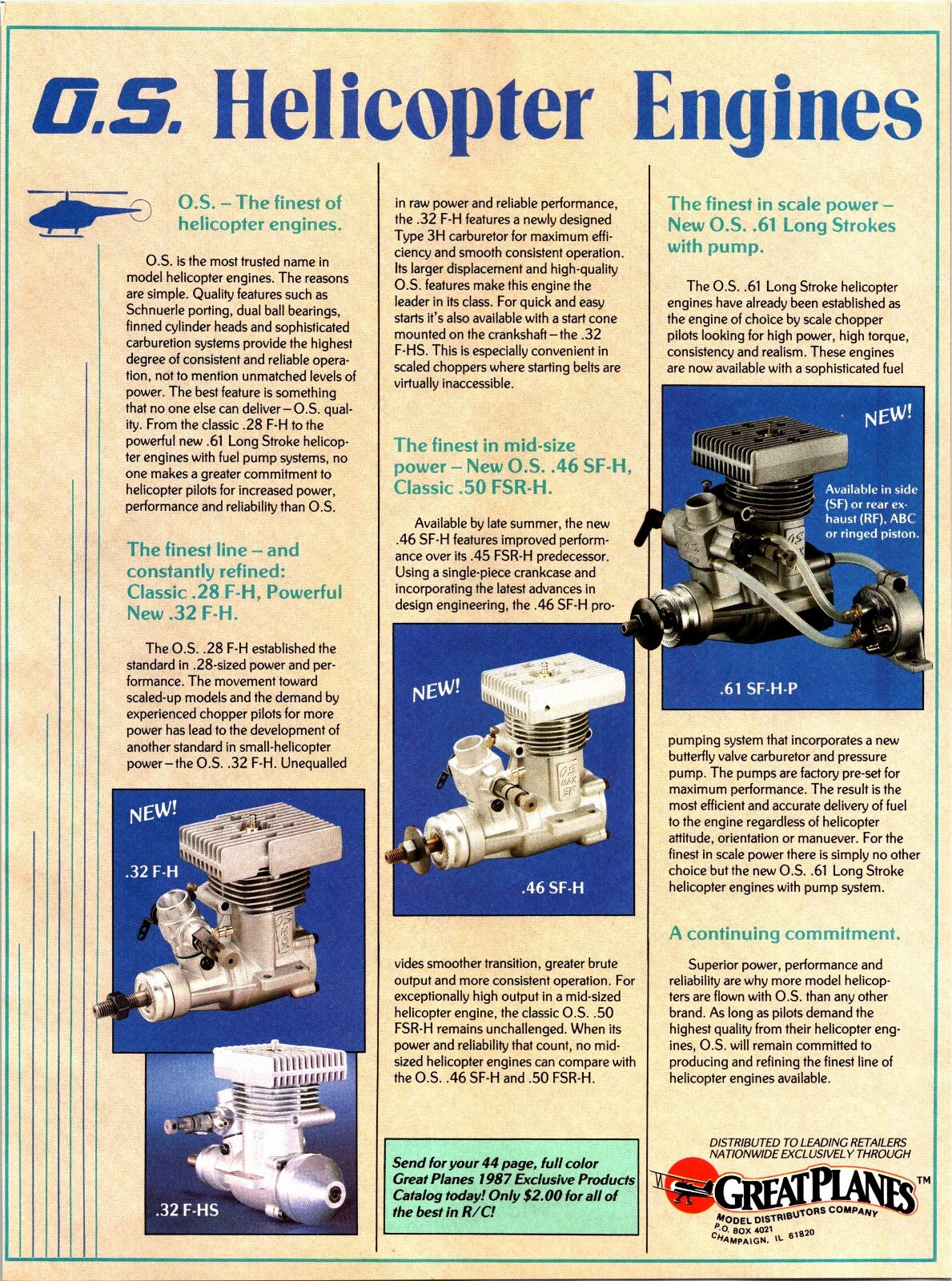 OS Engines .61 Long Strokes RC Ephemera Print Ad Wall Art Decor ...