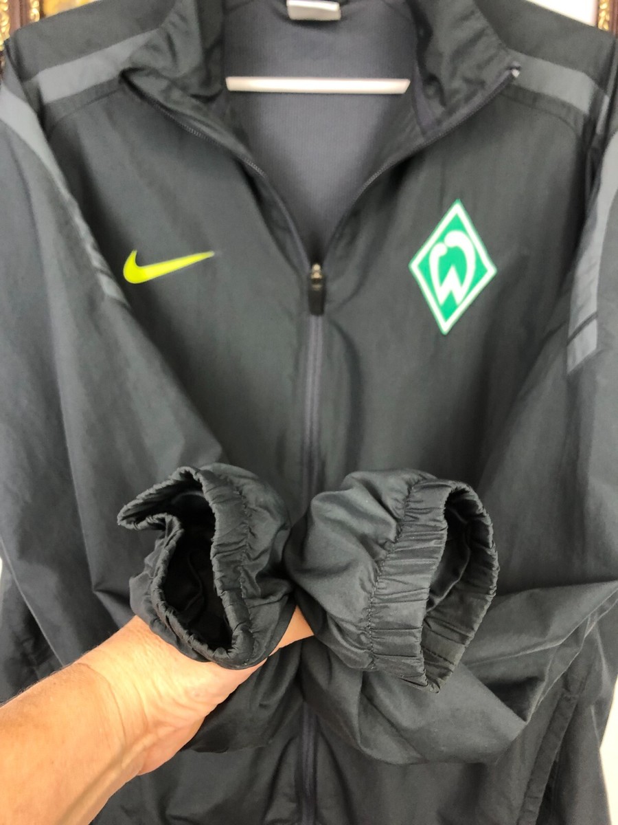 Werder Bremen Nike Football Jacket Soccer Track Top Mens Zip Rare