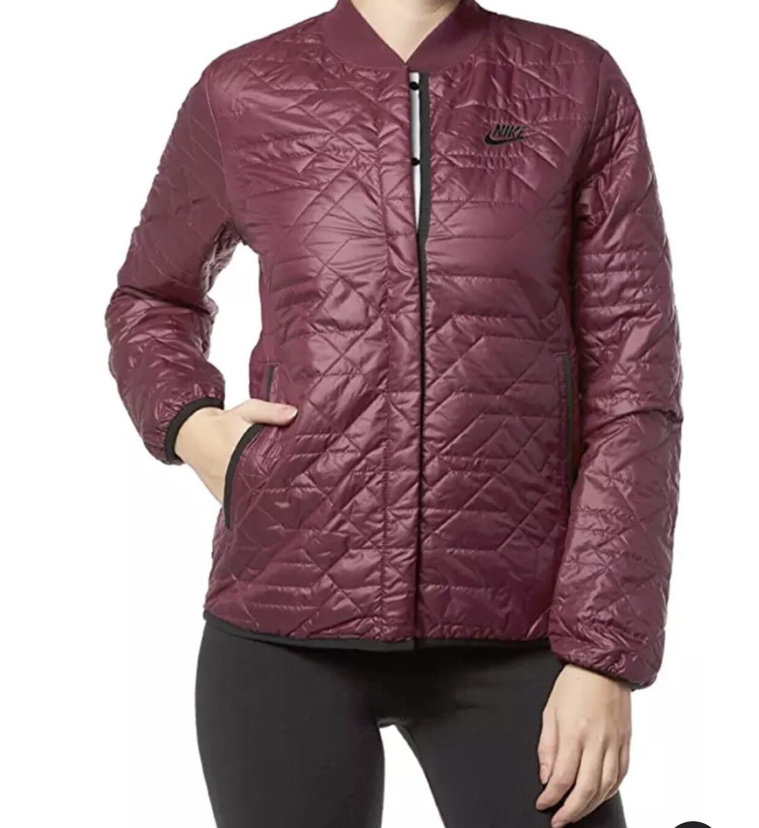 women's nike quilted jacket