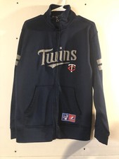 Minnesota Twins MLB Authentic Majestic Navy Therma Base Premier Jacket Size M