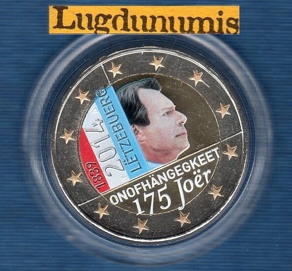 2 euro Commémo Couleur Color Luxembourg 2014 II Indépendance du Luxembourg - Photo 1/1