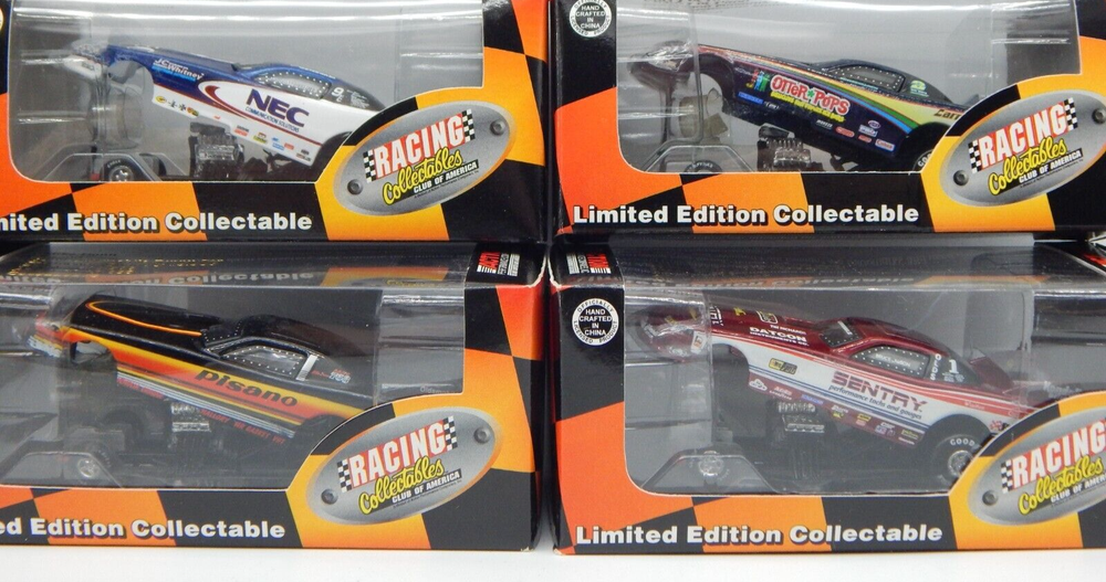 1:64th ACTION RACING COLLECTABLE RCCA Diecast FUNNY CAR MIXED LOT OF 4 (RTC2035)