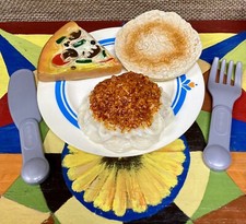 Little Tikes Fisher Price Play Food Fun SPAGHETTI PIZZA BREAD LOT MTC LT1-PZA