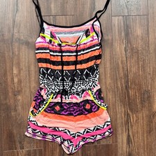 bratcore strappy print playsuit