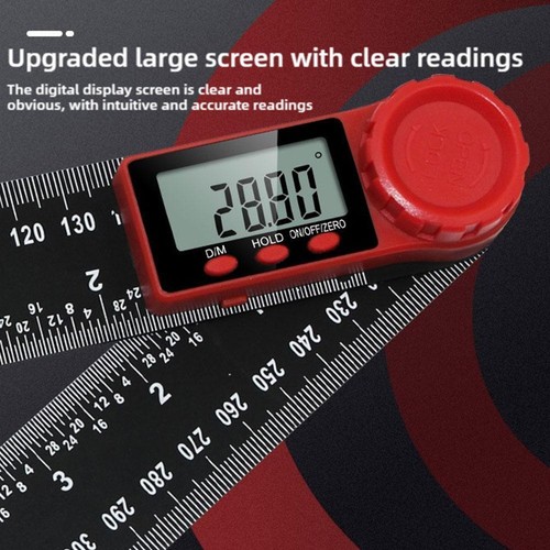 Digital Angle Finder Protractor (8 In/200 mm) Measuring Display LCD Ruler V1M0 - Picture 4 of 12