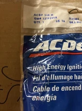 Genuine GM OEM 12192058 ACDelco 348H Spark Plug Wire NOS