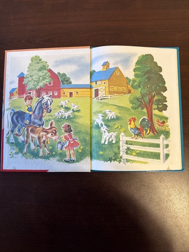 Vintage Children's Book Junior Elf Farm Pets - Foto 3 di 7