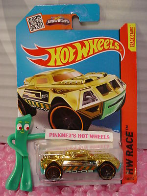 2015 i Hot Wheels RD-08 #158 Gold;Green Race Team Super Chromes Case H/J/L 