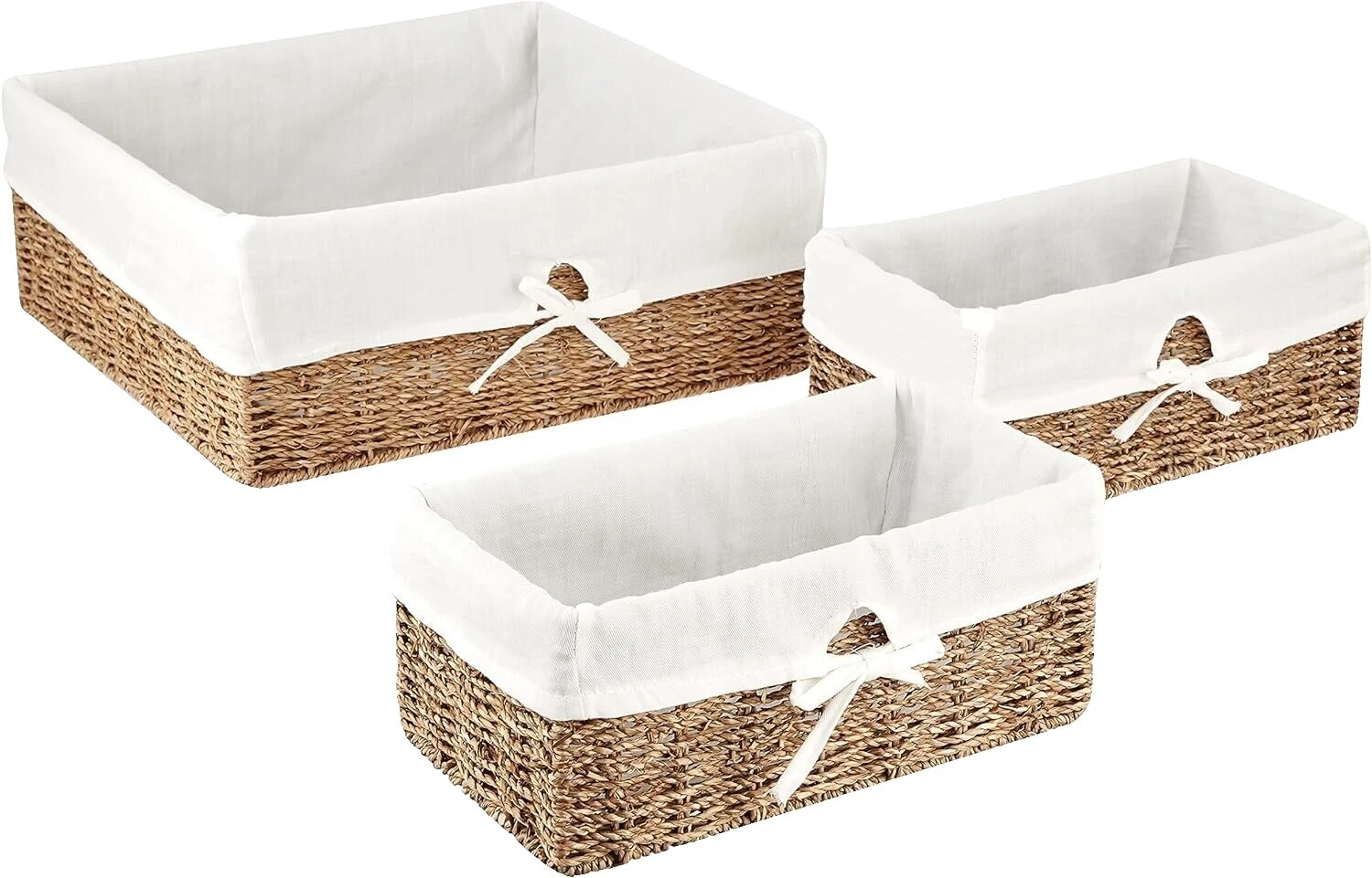 Cesta de almacenamiento de mimbre Household Essentials canastas Decorativas