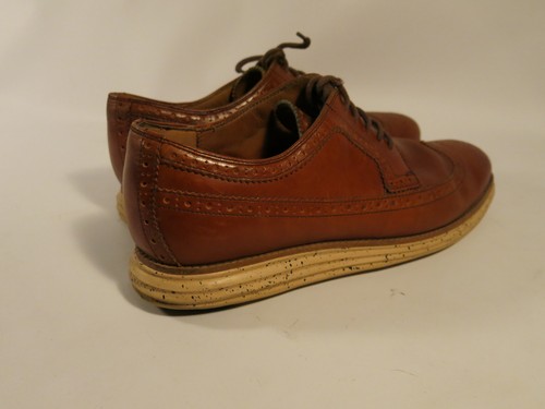 Cole Haan Men's 11 M Lunargrand Wingtip Oxfords Brown Leather - Picture 5 of 11