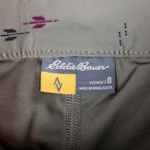 Eddie Bauer Women's Adventurer 2.0 Green Arrow Print Skort Skirt Size 8 - Picture 4 of 7