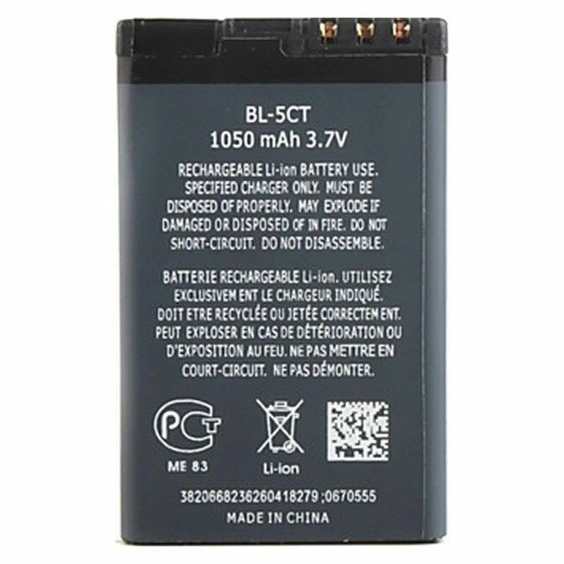 Original Nokia Bateria BL-5CT Para Nokia 3720, 5220, 6303, 6730, C5, C6-01 - Imagen 2 de 2