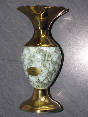 Delftware Holland Handarbeit Vase Amphore Messing Handbemalt Sammler , Delfter