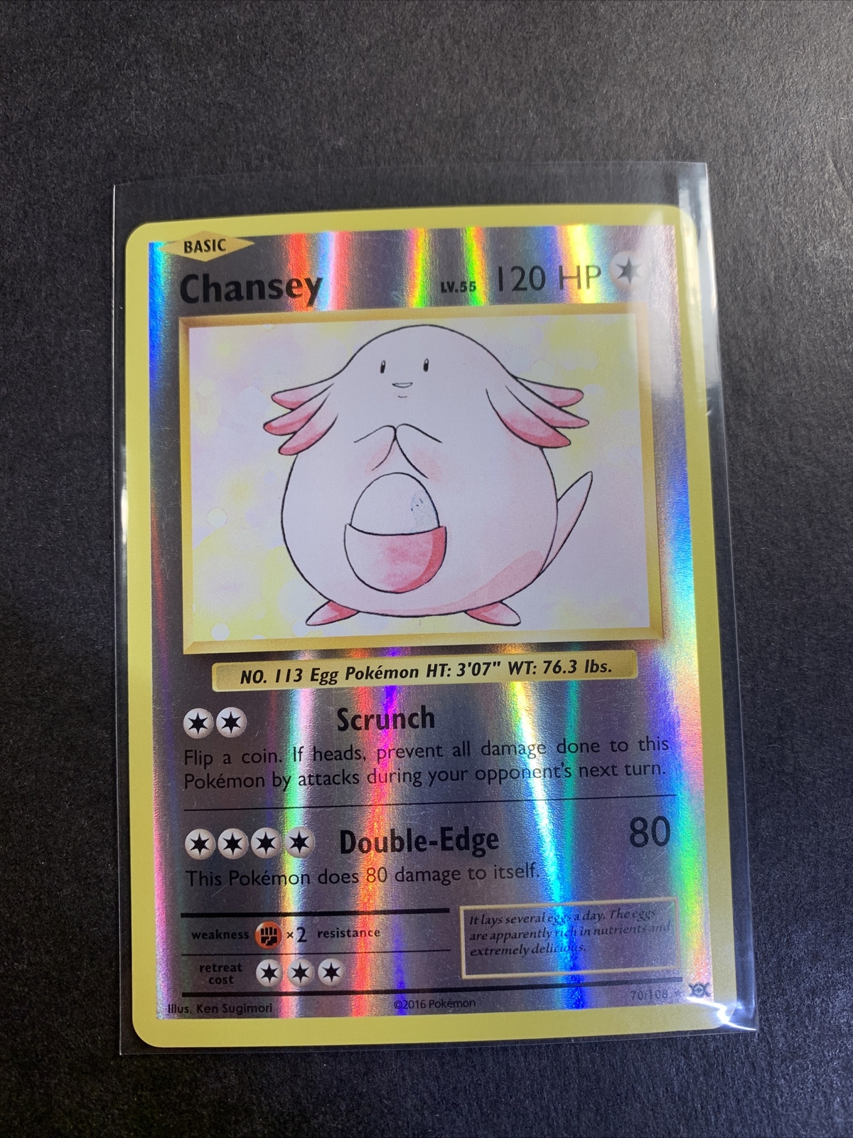 Chansey 70/108 Reverse Holo Rare XY Evolutions Pokemon TCG Near Mint/MINT Card